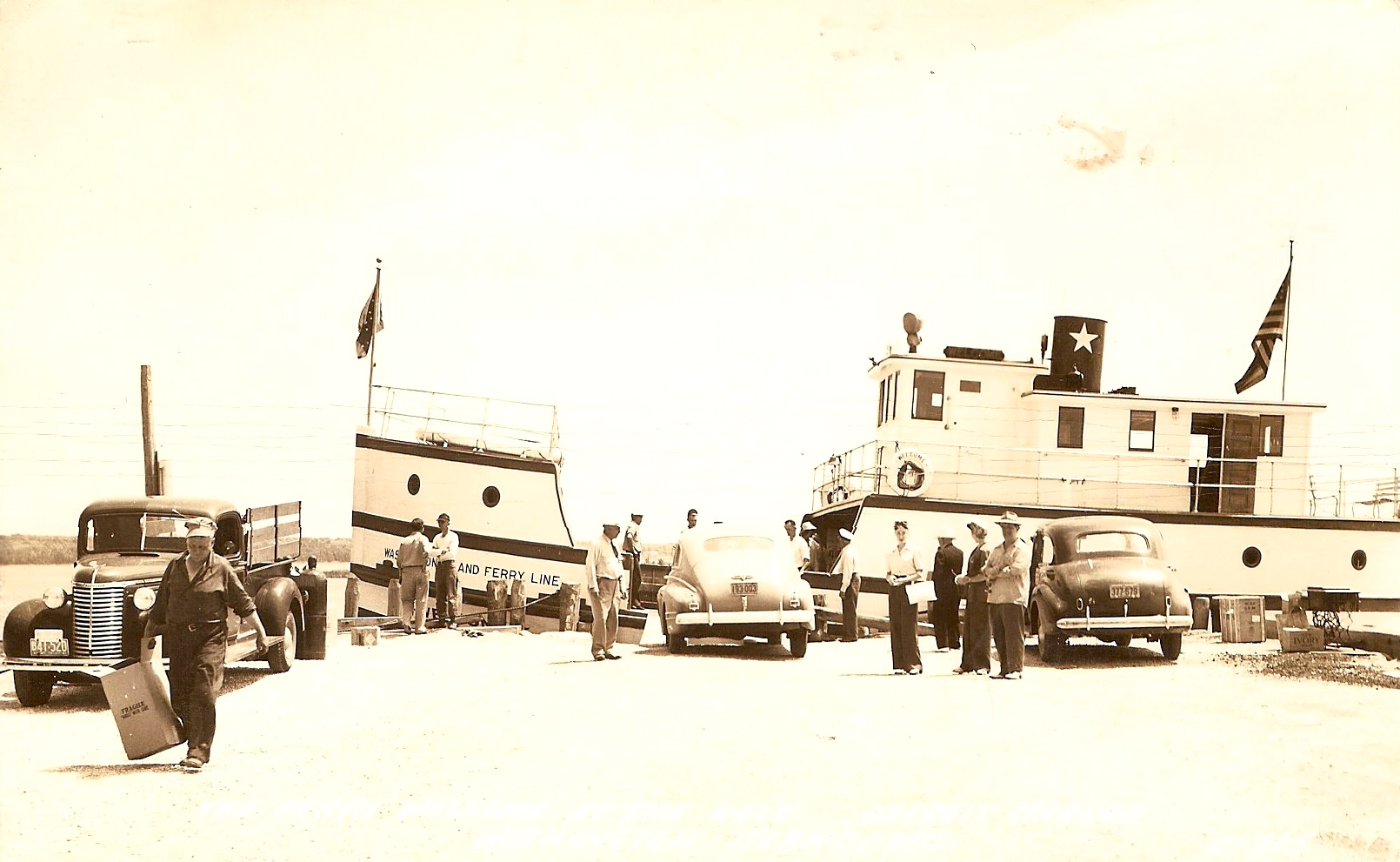Historic photo of the Washington Island Ferry Line