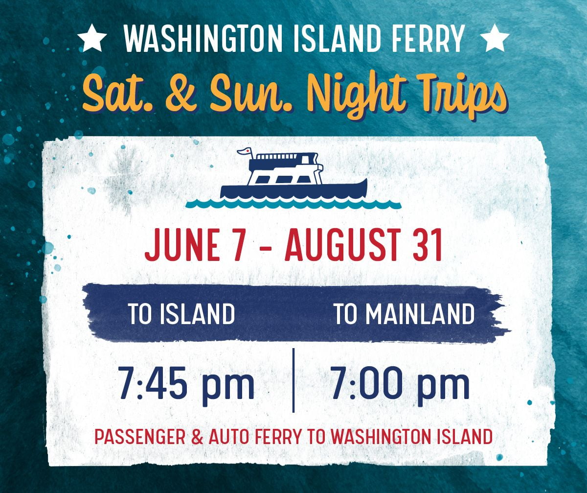 Washington Island Ferry schedule 2025-06-07 - 2025-08-31